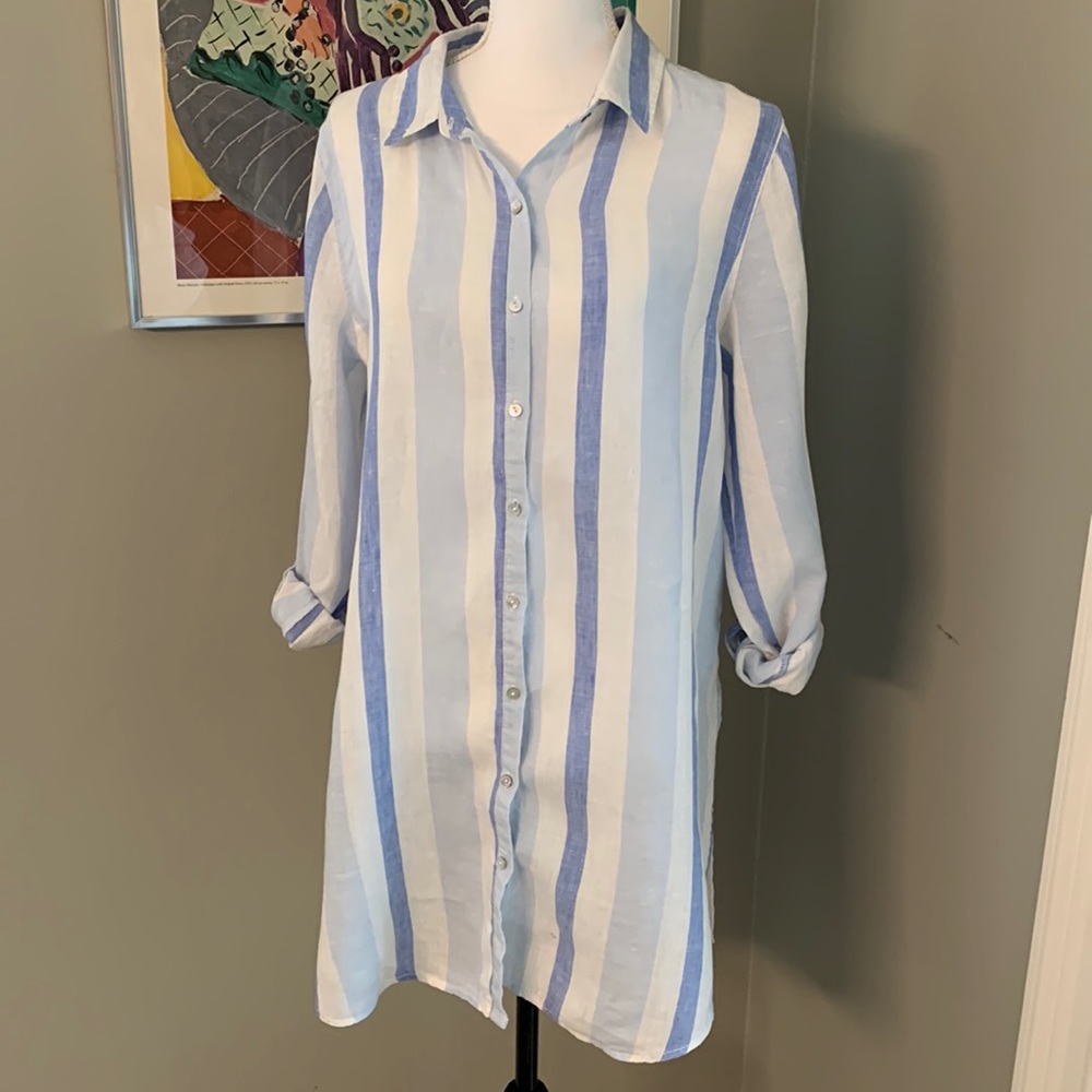 Kenar Linen Shirtdress
